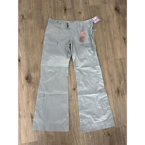 Vintage Picasso Style Women's Baby Blue Cargo Pock Size L Pants